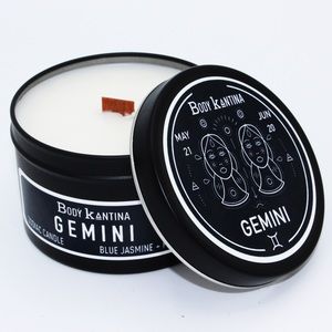 GEMINI ZODIAC CRYSTAL CANDLE